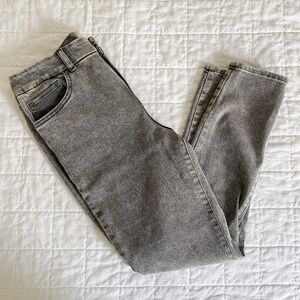 Express gray skinny highrise   jeans